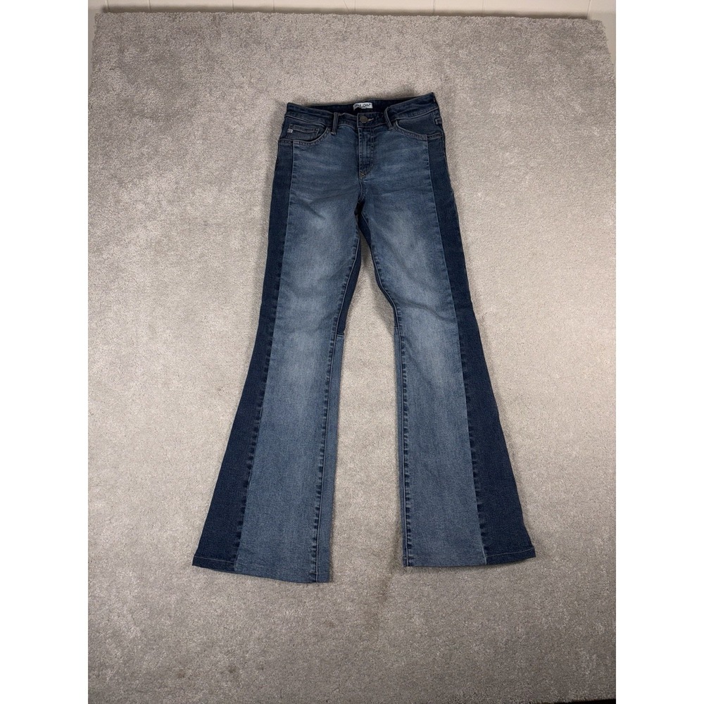 Dear John Panorama Stretch Flare Denim Jeans Women's‎ colorblock 27